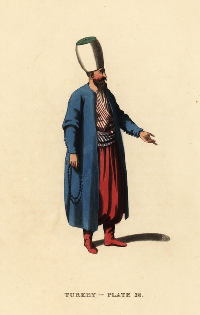 Yeniçeri veya Osmanlı piyade subayı by Octavian (after) Dalvimart