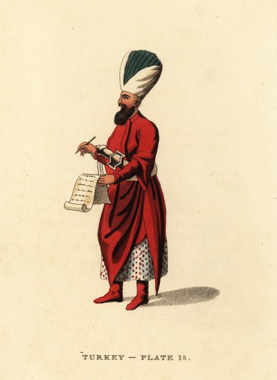 Yeniçerilerin madun subayı, Osmanlı piyadesi by Octavian (after) Dalvimart
