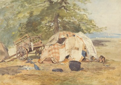 Bir Çingene Kampı by Octavius Oakley