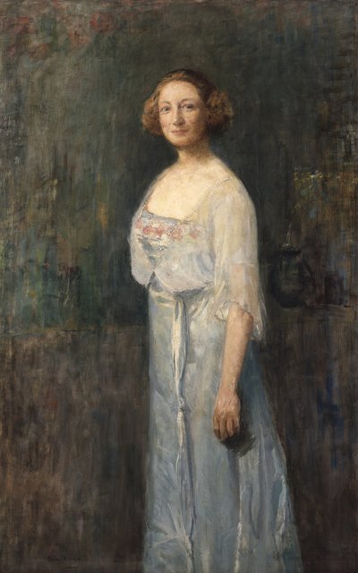 Aktris Johanne Dybwad (1867-1950) by Oda Krohg