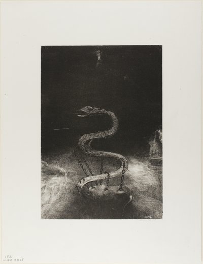 Ve Onu Bin Yıl Bağladı, levha 8/12 by Odilon Redon