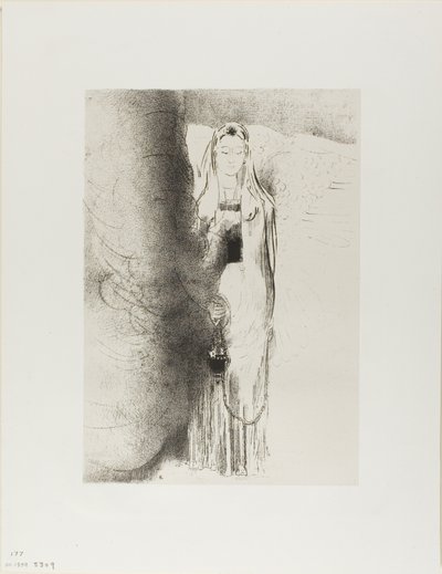 Ve Melek Buhurdanı Aldı, plaka 4/12 by Odilon Redon