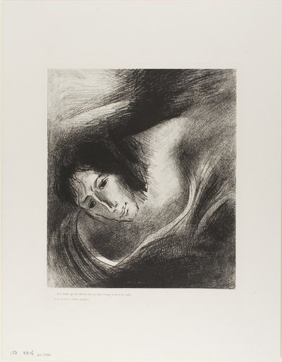 Ve Onları Kandıran İblis, Canavar ve Sahte Peygamberin Bulunduğu Ateş ve Kükürt Gölüne Atıldı, levha 10/12 by Odilon Redon