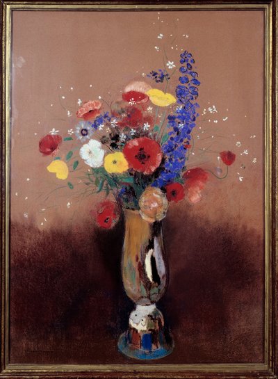 Tarlalardan bir buket çiçek. Odilon Redon