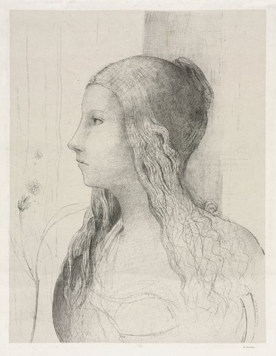Tanrıların Alacakaranlığında Brünnhilde by Odilon Redon