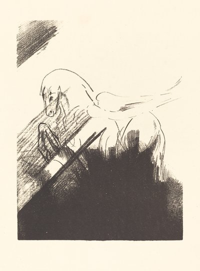 Cheval aile (Kanatlı At) by Odilon Redon