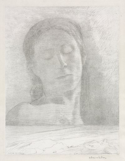 Kapalı gözler by Odilon Redon