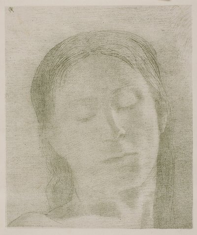 Kapalı gözler by Odilon Redon