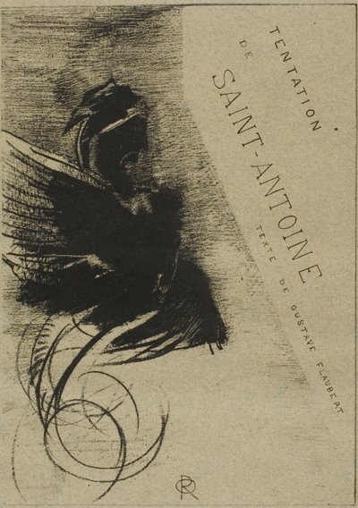 Anthony Temptation için Kapak-Frontispiece by Odilon Redon