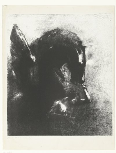 Tutuklu Pegasus Pegase captif (nesne üzerindeki başlık) by Odilon Redon