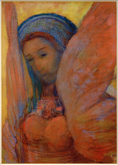 Die Lyra (Sfenks) by Odilon Redon