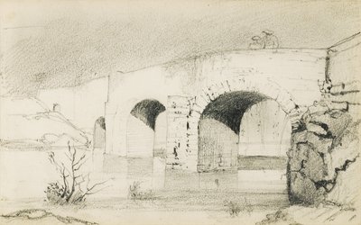 "Bask Ülkesi" başlıklı bir albümden çizim, 1862-63 by Odilon Redon
