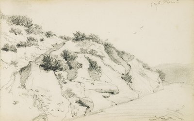 "Bask Ülkesi" başlıklı bir albümden çizim, 1862-63 by Odilon Redon