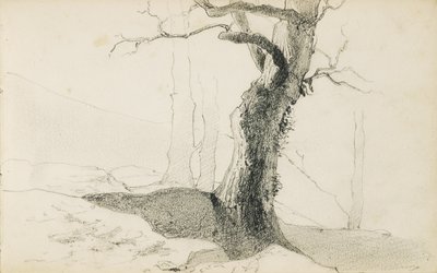 "Bask Ülkesi" başlıklı bir albümden çizim, 1862-63 by Odilon Redon
