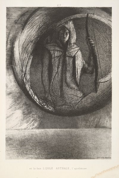 Ve orada by Odilon Redon