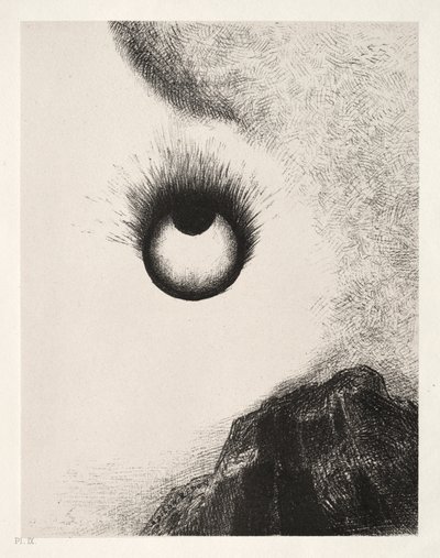 Her Yerde Göz Küreleri Alev Alır by Odilon Redon