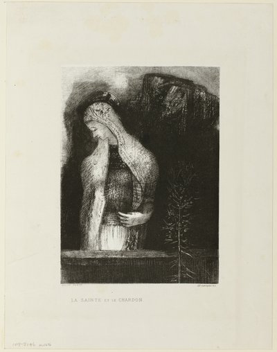 Dişi Aziz ve Devedikeni by Odilon Redon