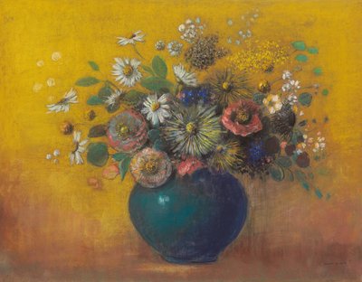 Çiçek buketi by Odilon Redon