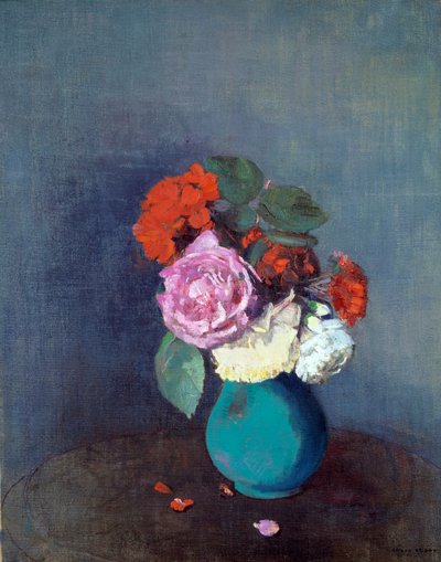 Çiçekler karanfil buketi. Odilon Redon