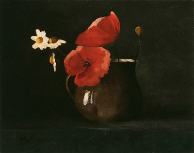 Çiçekler: Gelincikler ve Papatyalar, c. 1867. by Odilon Redon