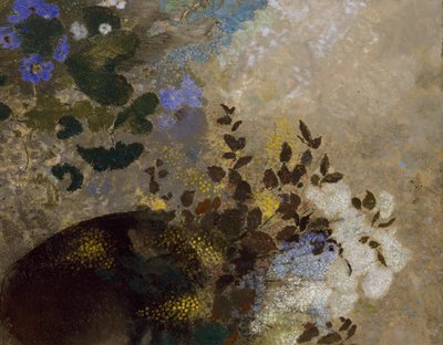 Siyah Vazoda Çiçekler, c.1909-10 by Odilon Redon