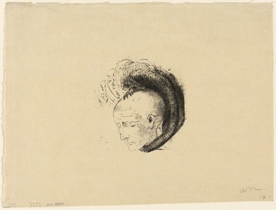 André Mellerio'nun Resimdeki İdealist Hareketi İçin Ön Eser by Odilon Redon
