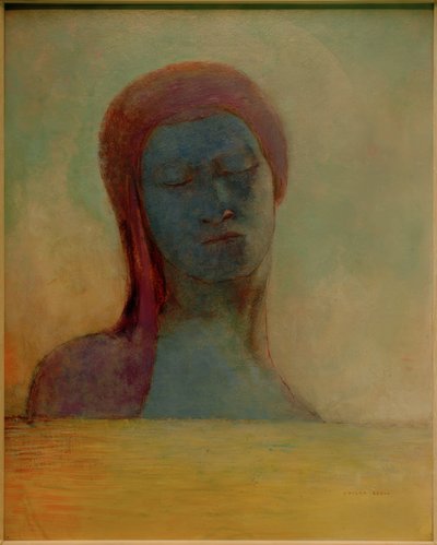 Kapalı gözler by Odilon Redon