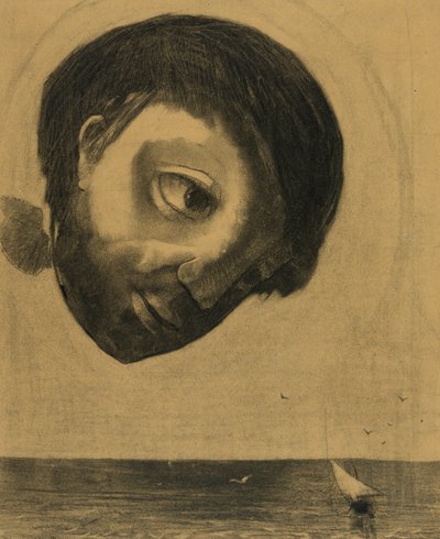 Suların Koruyucu Ruhu, 1878 by Odilon Redon