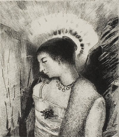 İşte İyi Tanrıça, Dağların Idaean Anası, levha 15/24 by Odilon Redon