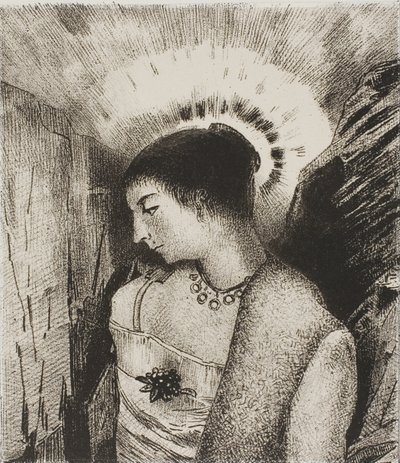 İşte İyi Tanrıça, Dağların Idaean Anası, levha 15/24 by Odilon Redon