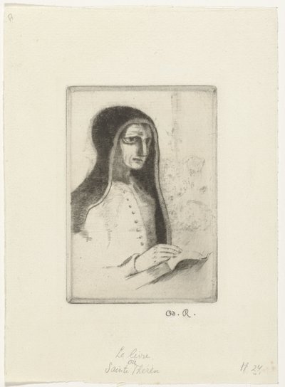 het boek Kitap (Sainte-Thérèse) by Odilon Redon