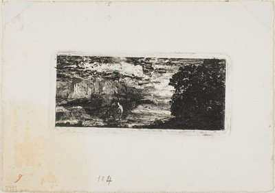 Fırtınalı Bir Gökyüzü Altında Süvari by Odilon Redon
