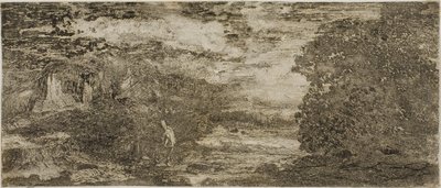 Fırtınalı Bir Gökyüzü Altında Süvari by Odilon Redon