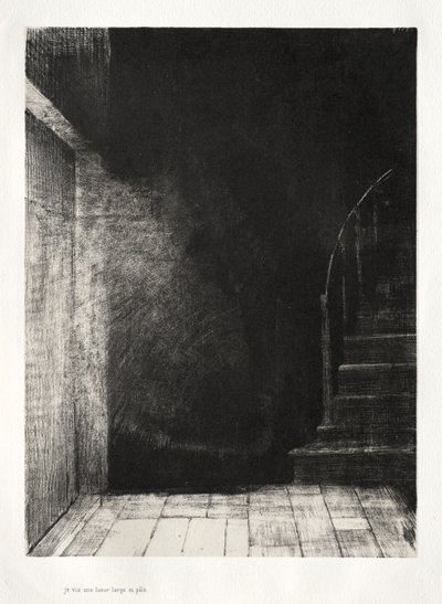 Bir Işık Parlaması Gördüm, Büyük ve Soluk by Odilon Redon