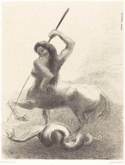 Mücadeleler ve boş zaferler oldu by Odilon Redon