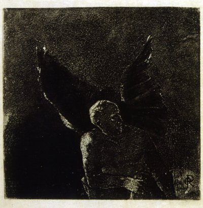 Baudelaire#39;in #39;Les Fleurs du Mal#39; adlı eseri için Odilon Redon#39;un illüstrasyonu. 1891. by Odilon Redon