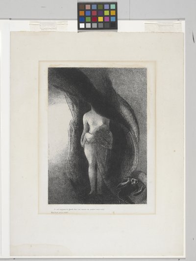 Ben Hâlâ Büyük IŞİD'im! (çine aplikeli kağıt üzerine litografi) by Odilon Redon