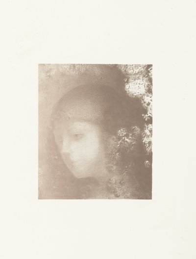 Kinderhoofd bloemen ile tanıştı Çocuğun kafası çiçeklerle by Odilon Redon