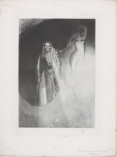 Ölüm: 'Seni ciddi yapan benim;..' by Odilon Redon
