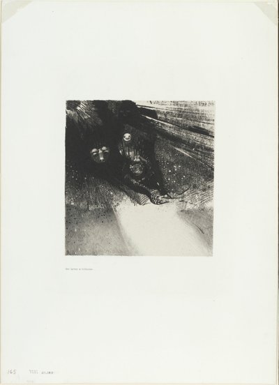 Larva Çok Kansız ve Çok İğrenç, plaka 5 / 6 by Odilon Redon