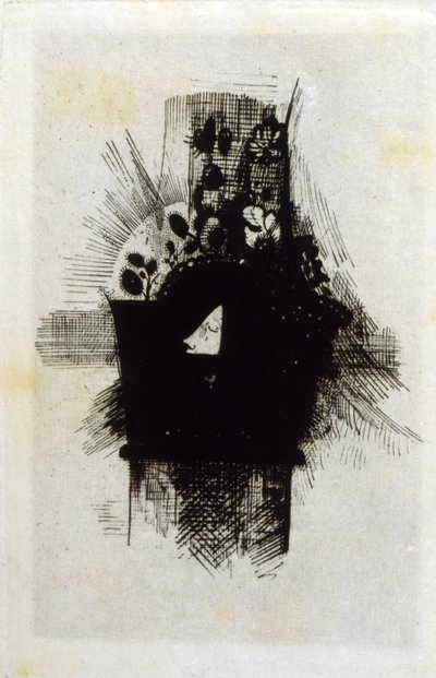 kötü çiçekler by Odilon Redon