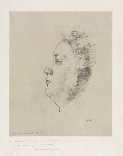 Bayan Juliette Dodu, 1904. by Odilon Redon