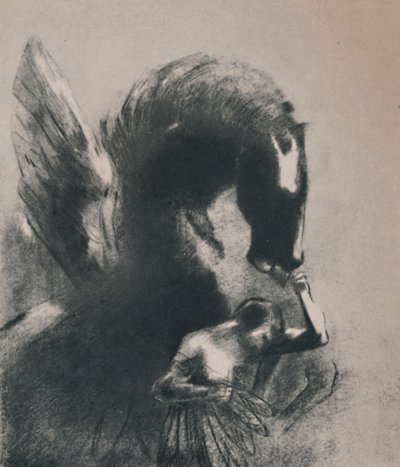 Pegasus Tutsağı, 1889, 1946. by Odilon Redon
