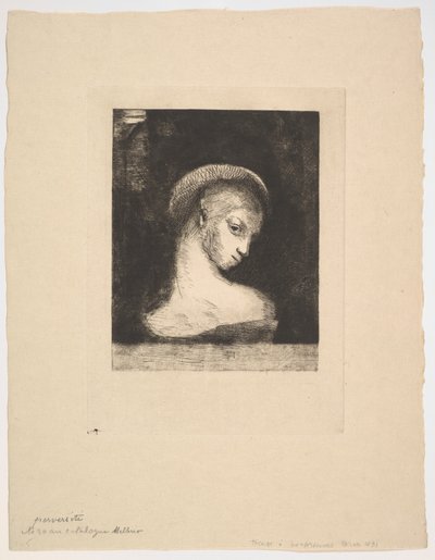 Sapkınlık, 1891. by Odilon Redon