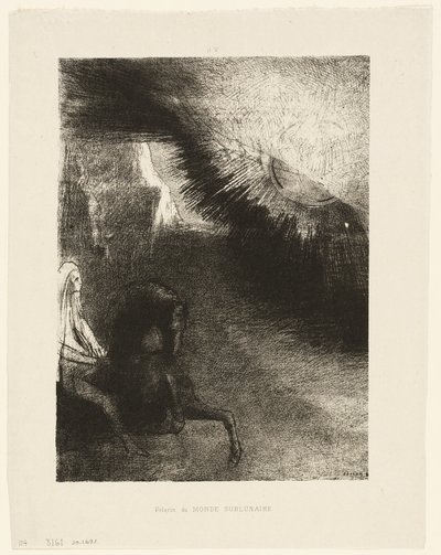 Ayaltı Dünyasının Hacısı, plaka 5 / 6 by Odilon Redon
