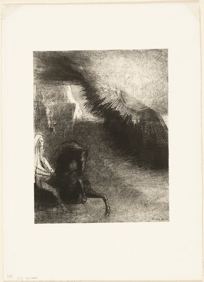 Ayaltı Dünyasının Hacısı, plaka 5 / 6 by Odilon Redon