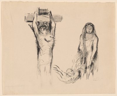Aziz Anthony ve İki Baştan çıkarıcı by Odilon Redon