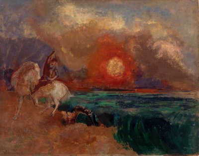 Aziz George ve Ejderha by Odilon Redon