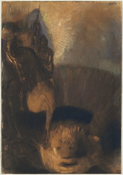 Aziz George ve Ejderha by Odilon Redon