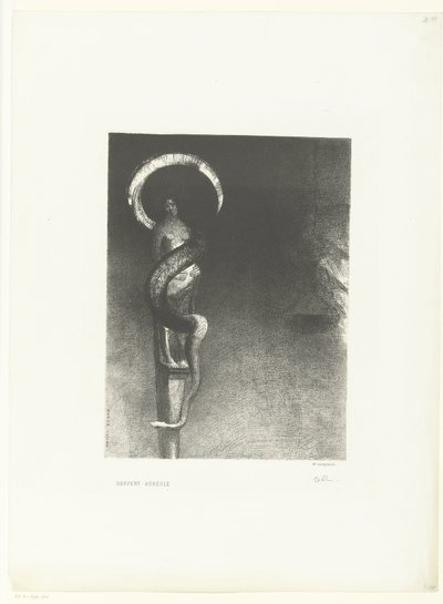 Slangenaureool Serpent-Auréole (nesne üzerindeki başlık) by Odilon Redon